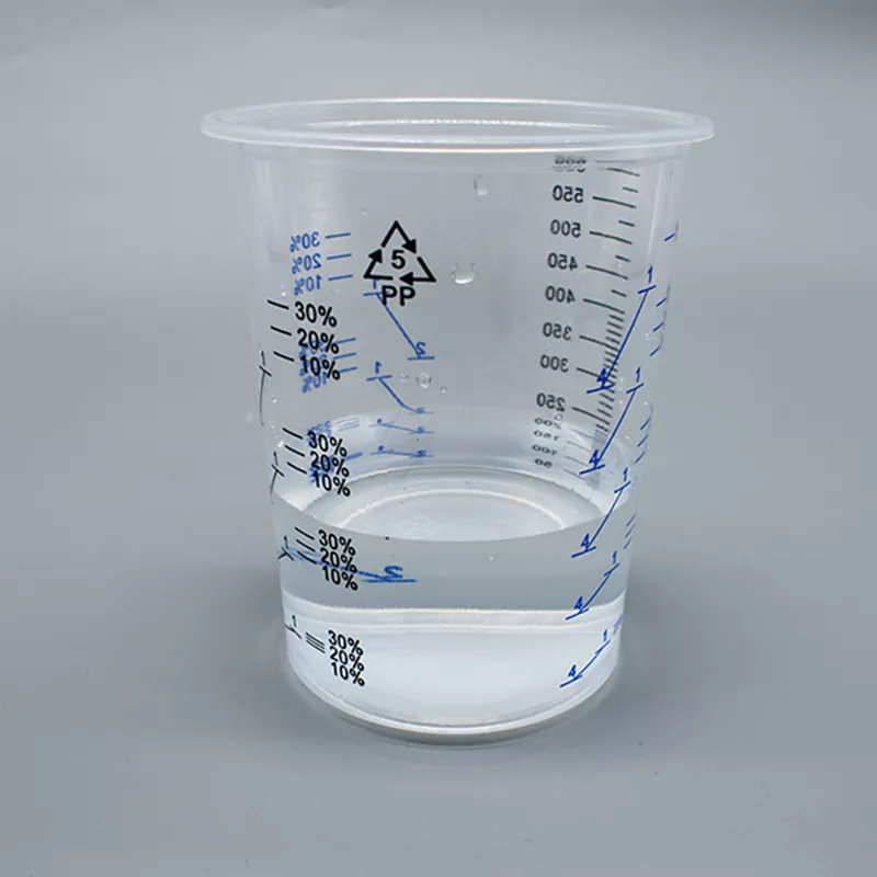 600ml jednorázové mixové šálky PP barvy